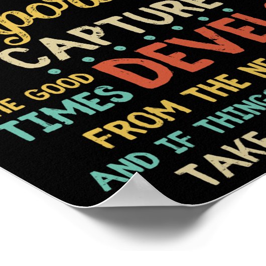 Life Is Like A Camera Focus On What's Important Poster (Hoek)