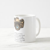 Life is Like A Camera Quote and Illustration Koffiemok (Voorkant rechts)