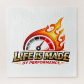 Life Is Made By Performance Flame Speedometer Legpuzzel (Verticaal)
