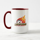 Life Is Made By Performance Flame Speedometer Mug Mok (Links)