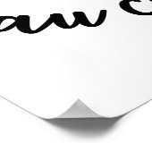 Life is Pain Au Chocolat Funny French Pun Poster (Hoek)