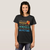 Life Is Puzzle Enjoy Each Ece _ Jigsaw Puzzle Love T-shirt (Voorkant volledig)
