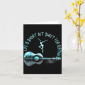 Life Is Short Guitar But Sweet For Certain Kaart (Gele Bloem)