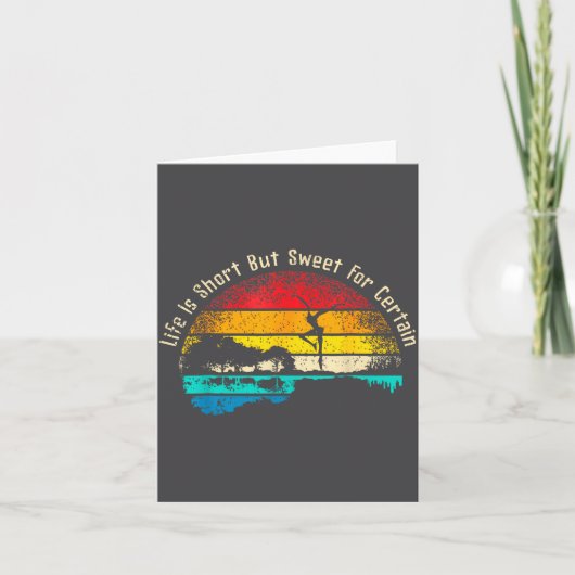 Life Is Short Guitar But Sweet For Certain Kaart (Voorkant)