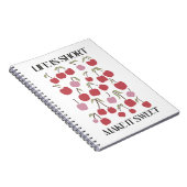 Life Is Short Make It Sweet Quote Boho Wildflower  Notitieboek (Rechterzijde)
