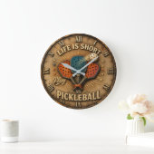 Life Is Short Play Pickleball Grote Klok (Huis)