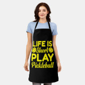 Life is Short Play Pickleball T-Shirt Schort (Gedragen)
