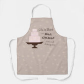 "Life is Short so Eat Cake" Slogan Schort (Voorkant)