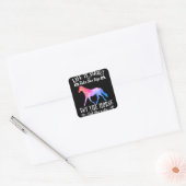 Life Is Short Take The Trip Buy The Horse Vierkante Sticker (Envelop)