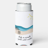 Life Is Simple - Just Add Water Seltzer Blikjeskoeler (Seltzer Voorkant)