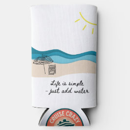 Life Is Simple - Just Add Water Seltzer Blikjeskoeler