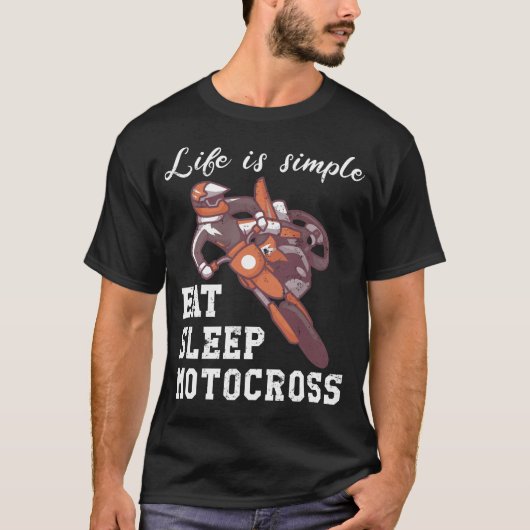 Life is simple - motocross t-shirt (Voorkant)