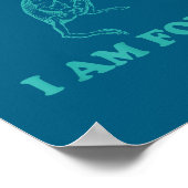 Life Is Soup I Am Fork Funny Frog Poster (Hoek)