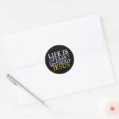 LIFE IS SPOOKY WITHOUT JESUS RONDE STICKER (Envelop)
