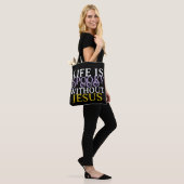 LIFE IS SPOOKY WITHOUT JESUS Tote Bag (Op model)
