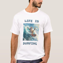 Life Is Surfing | for surfing and cat lovers