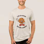 Life is sweet just Like cookies ! off Waite  Tri-Blend Shirt (Voorkant)