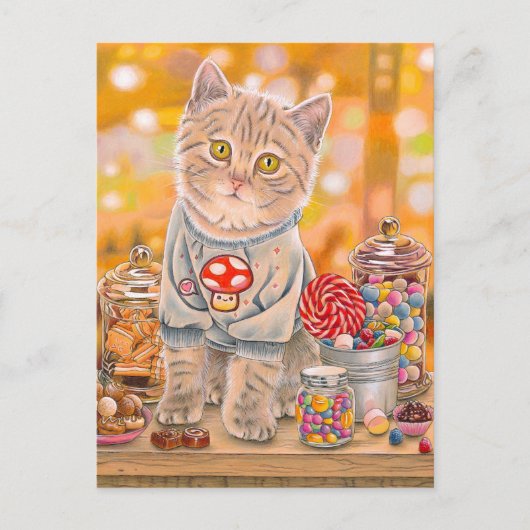 "Life Is Sweet" postacrd Feestdagenkaart (Voorkant)