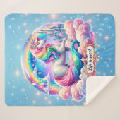 Life Is Sweet Sherpa Blanket – Cozy Cute Gift Deken (Voorkant (horizontaal))