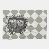 Life is Sweet (Silkie Hen & Sweet Peas) Controles Theedoek (Horizontaal)