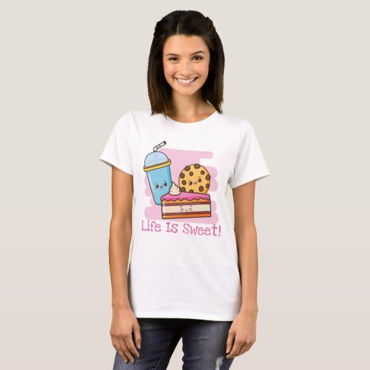 Life IS Sweet T-shirt (Voorkant volledig)