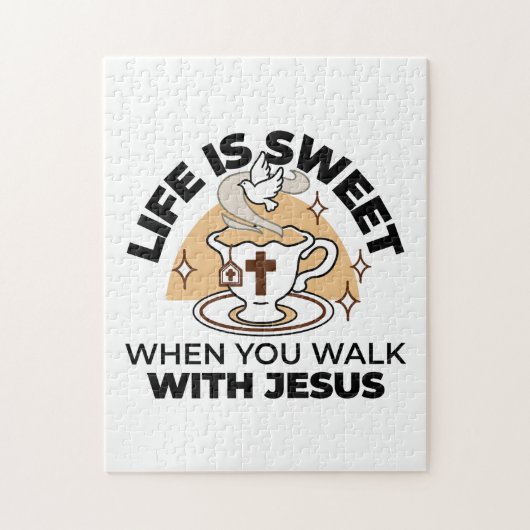 Life Is Sweet with Jesus beroemd gemaakt door Chri Legpuzzel (Verticaal)