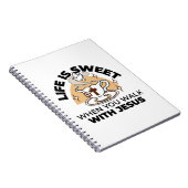 Life Is Sweet with Jesus beroemd gemaakt door Chri Notitieboek (Rechterzijde)