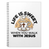 Life Is Sweet with Jesus beroemd gemaakt door Chri Notitieboek (Voorkant)