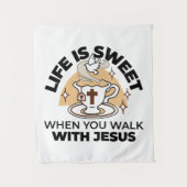 Life Is Sweet with Jesus beroemd gemaakt door Chri Wandkleed (Voorkant)
