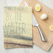 Life is Sweeter Beach Scene Theedoek (Quarter Fold)