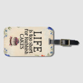 LIFE Is Te Kort Bagage Label (Voorkant (horizontaal))