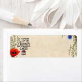 LIFE Is Te Kort Retouradreslabel Etiket (Insitu)