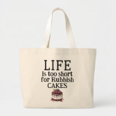 LIFE Is Te Kort Schoudertassen Grote Tote Bag (Voorkant)