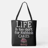 LIFE Is Te Kort Schoudertassen Tote Bag (Achterkant)