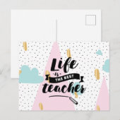 Life is the Best Teacher Briefkaart (Voorkant / Achterkant)