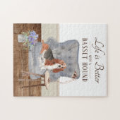 Life is With A Basset Hound Legpuzzel (Horizontaal)
