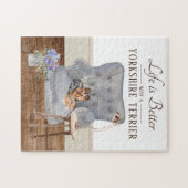 Life Is With A YORKSHIRE TERRIER Jigsaw Puzzle Legpuzzel (Horizontaal)