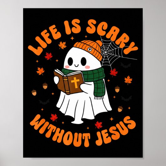 Life Is Y Without Jesus - Christian Halloween  Poster (Voorkant)