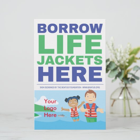 Life Jacket Loaner Program Flyer (Staand voorkant)