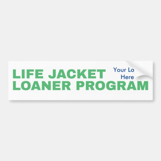 Life Jacket Loaner Sticker (Voorkant)