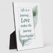 Life Journey Love Worthwhile  Plaque Fotoplaat (Zijkant)