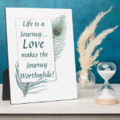 Life Journey Love Worthwhile  Plaque Fotoplaat (Zijkant)
