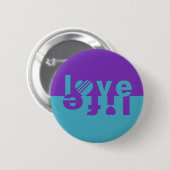 LIFE-knoppen LOPEN Ronde Button 5,7 Cm (Voorkant /achterkant)