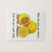 Life Lemons Dark Humor Funny Yellow Fruit Legpuzzel (Horizontaal)