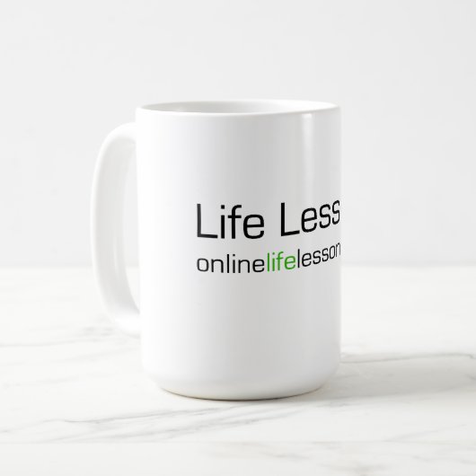 Life Lessons Coffee-Mok Koffiemok (Voorkant links)