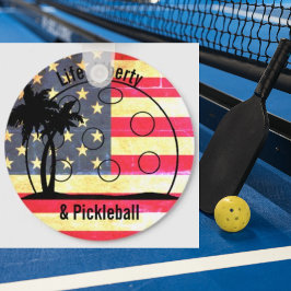 Life Liberty & Pickleball USA Sleutelhanger