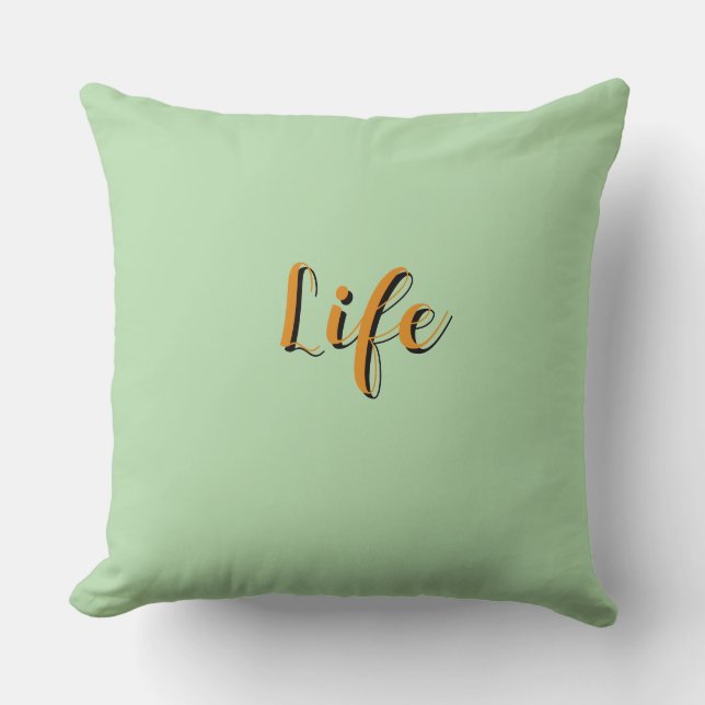  Life Logo Lt Groen    Kussen (Voorkant)