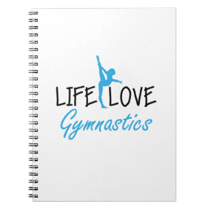 Life Love Gymnastics Gymnastic Gymnast Cute Gift Notitieboek
