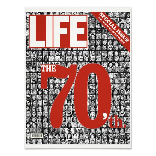 Life Magazine Aangepaste Fotocollage Foto Afdruk (Voorkant)
