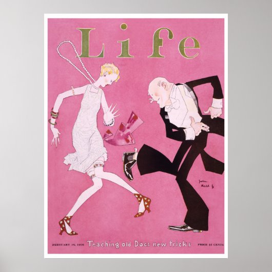 Life Magazine Hoesje Flapper 1926 Poster (Voorkant)